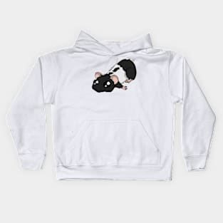 A little Hammie - Black banded Kids Hoodie